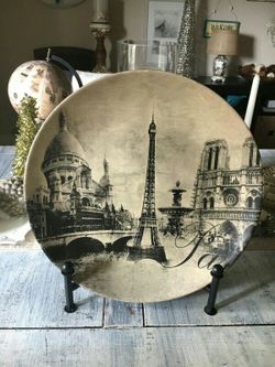 Large perris plate deco