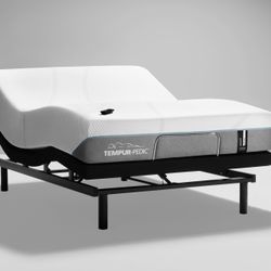 Adjustable Sealy Tempur-pedic Bed frame And Mattress 