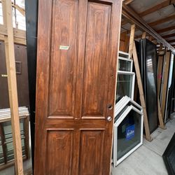 Solid Wood Paneled Door 35½x95