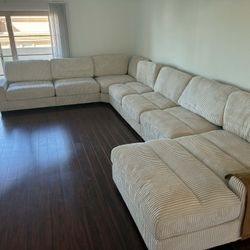 New 7 Piece Modular Sectional Couch with Comfy wide Chaise! Free Delivery 🚚! 