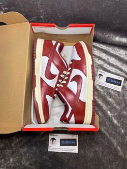 Nike Dunk Low Vintage Team Red  Size 7 Womens 5.5 Youth  Asking 120$ Brand New  100% Authentic  @153Kicks On Instagram!