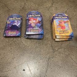 Lorcana Ursula Return And Inkland Sleeved Booster Packs