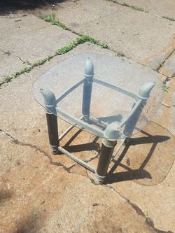 Glass end table, or night stand