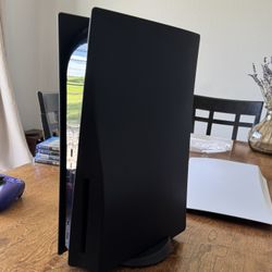 Black PS5 (Disc Version) w/ 2 Controllers and 4 Games