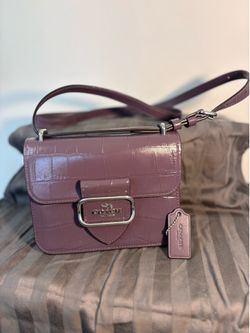 Coach Croc-Embossed Crossbody Bag