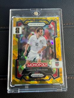 Prizm 2026 Monopoly World Cup Landon Donovan Gold Cracked Ice #48