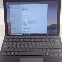 Surface pro 7 tablet with keyboard