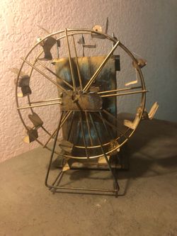 Vintage Copper Ferris Wheel Music Box.