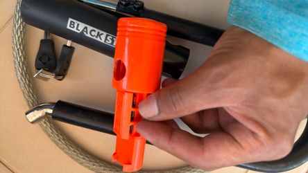 Bike/gateway steel lock with alarm