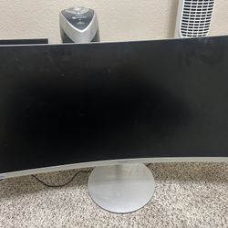 Samsung 27” Ultra Wide Monitor Without Power Supply As-is