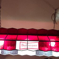 Vintage Budweiser Pool Table Light