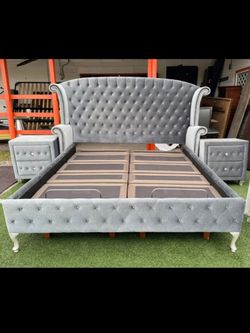 King Headboard With Footboard And Side Rails Only
