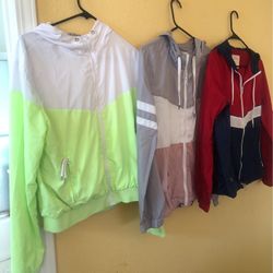 Women’s Windbreaker Jackets, Size M