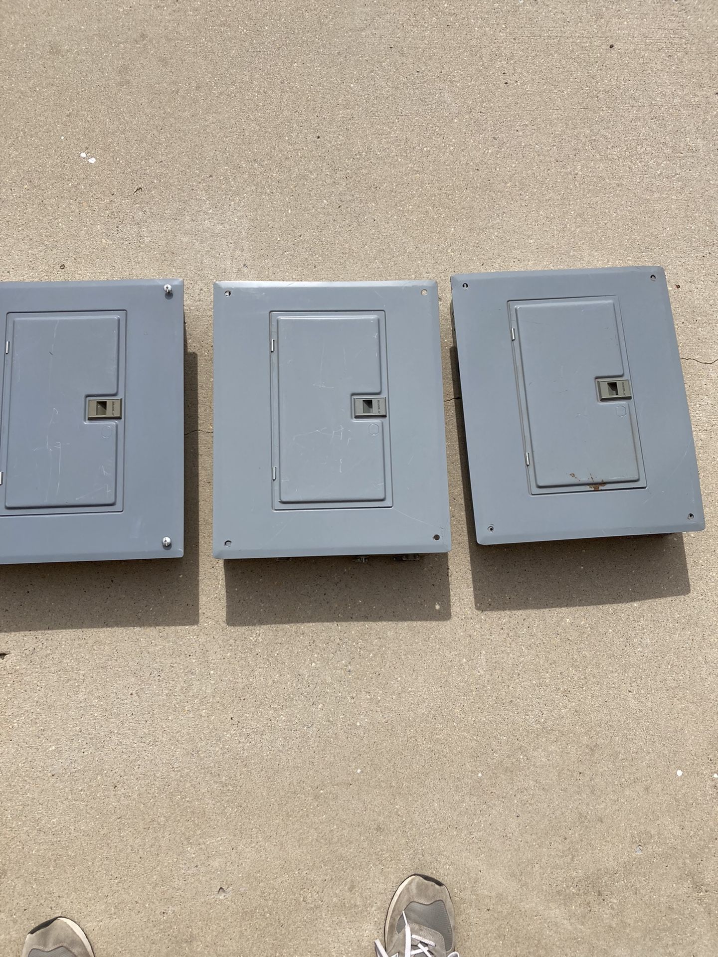 3- Square D 125amp 1phase Electric Panels