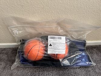 Trampoline Basketball Hoop Attachment with Mini Balls