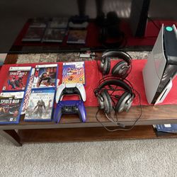 PS5 Slim Bundle With 2 Headset With Games Included 