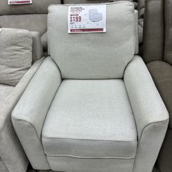 True Innovations Paxley Fabric Swivel Glider Recliner