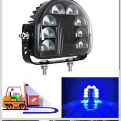  NEW VERSION LED Forklift Blue Arc Safety Lights Warehouse Warning Security Emergency Zone Arch Light DC10-100V for Vehicles Toyota Fork Truck Tractor