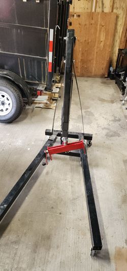 2 ton folding hydraulic engine hoist