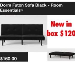 New in box black futon $120 cash only see pictures for description  Plz don't waste my time asking if you're not interested..Cash/Pick up Only in East