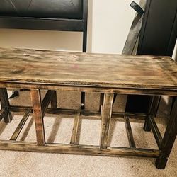Long Wooden Sofa Table
