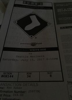 White sox tickets