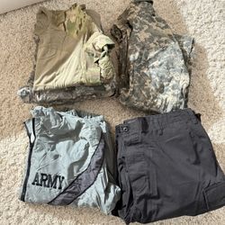 army fatigues Camouflage LOT OF 9 Pie1 Jumpsuit 2 Pants 
