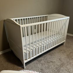 Crib and mattress 