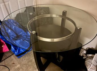 Ashley Furniture Glass Counter top height Dining table