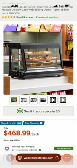 Avantco 36" Countertop Heated Display Case