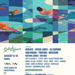 1 GA Wristband For Splash House Weekend 1 Sunday (no Afters)