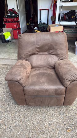Brown Microfiber Recliner Chair