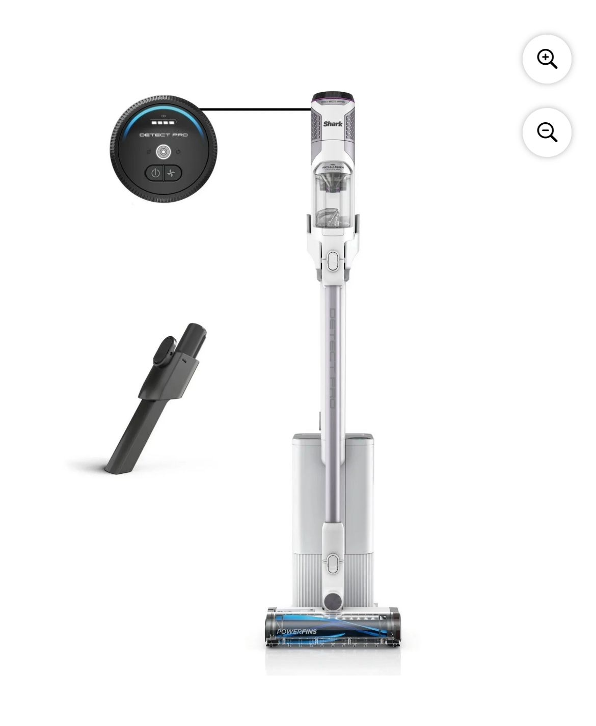 Shark Detect Clean & Auto Empty System, Cordless Stick Vacuum Cleaner- PowerFins Brushroll, LED Headlights