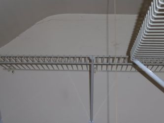 ClosetMaid SuperSlide White Wire Closet Shelving, 12 in Deep, Used Good