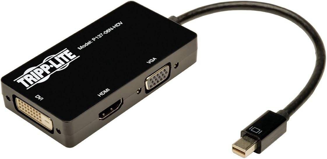 Tripp-Lite Mini Display to VGA/DVI/HDMI adapter 6"

