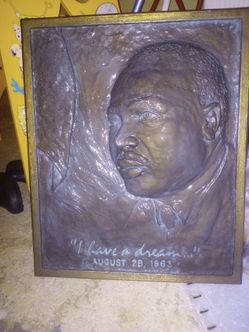 Vintage MLK Jr. 'I Have a Dream' bronze Relief Plaque