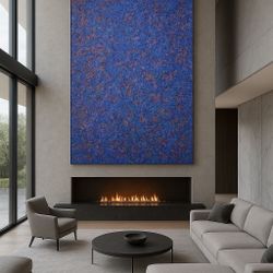 Large Abstract Painting – Original Modern Wall Art – 72.5 x 46.5 inches 