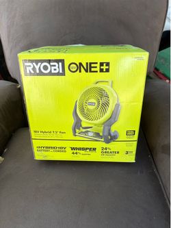 RYOBI one+ 18 volt fan