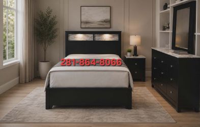 New Black Queen 6pc bedset