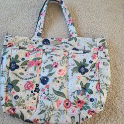 HTF Jujube Rosy Posy Super Be  Diaper Bag