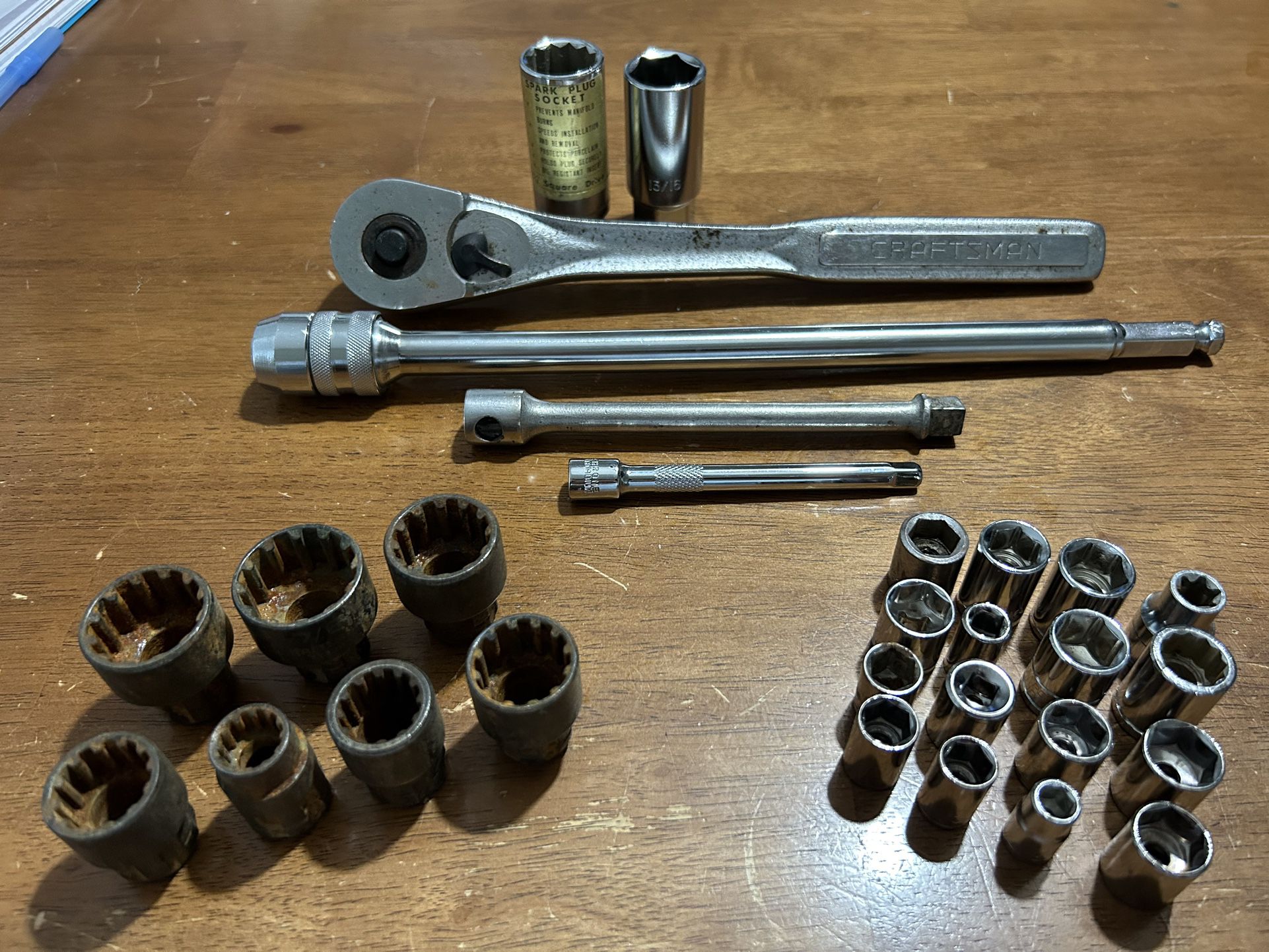Collection of Sockets and Socket Wrenches 
