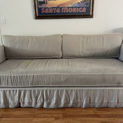 Custom Couch & Matching Ottoman For Sale