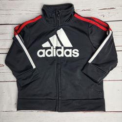Adidas infant zip up track jacket size 12 month . Like new