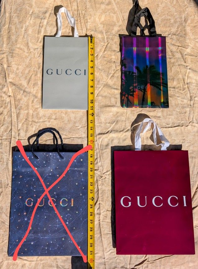 Gucci Paper Shopping Bags