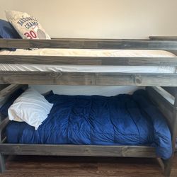 Rustic  Wood Twin Bunk Beds!