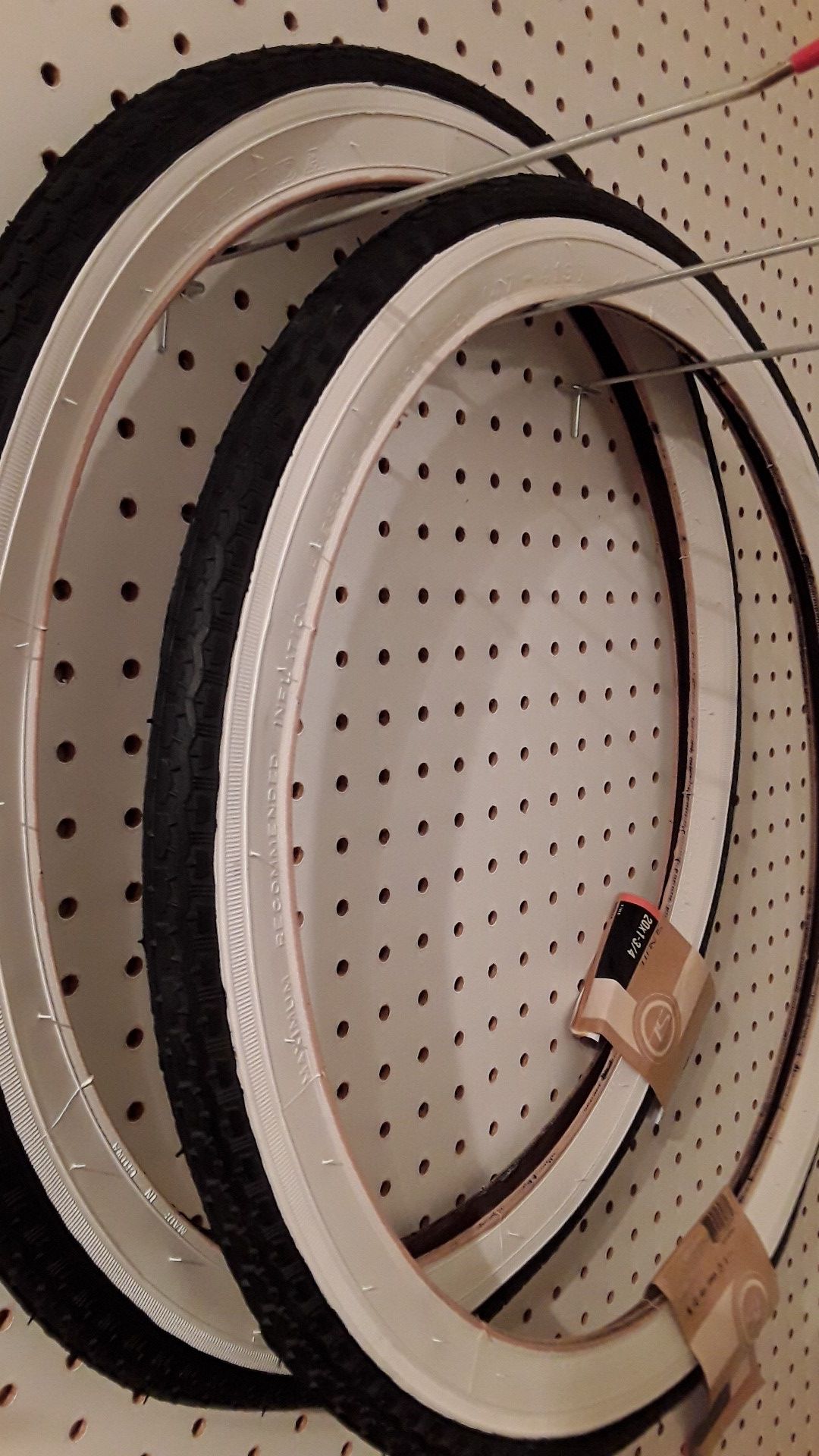 New white wall 20x1 3/4" tires for vintage schwinn s7 wheels rims