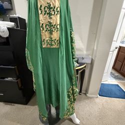 Jalabya  One Piece Green Color