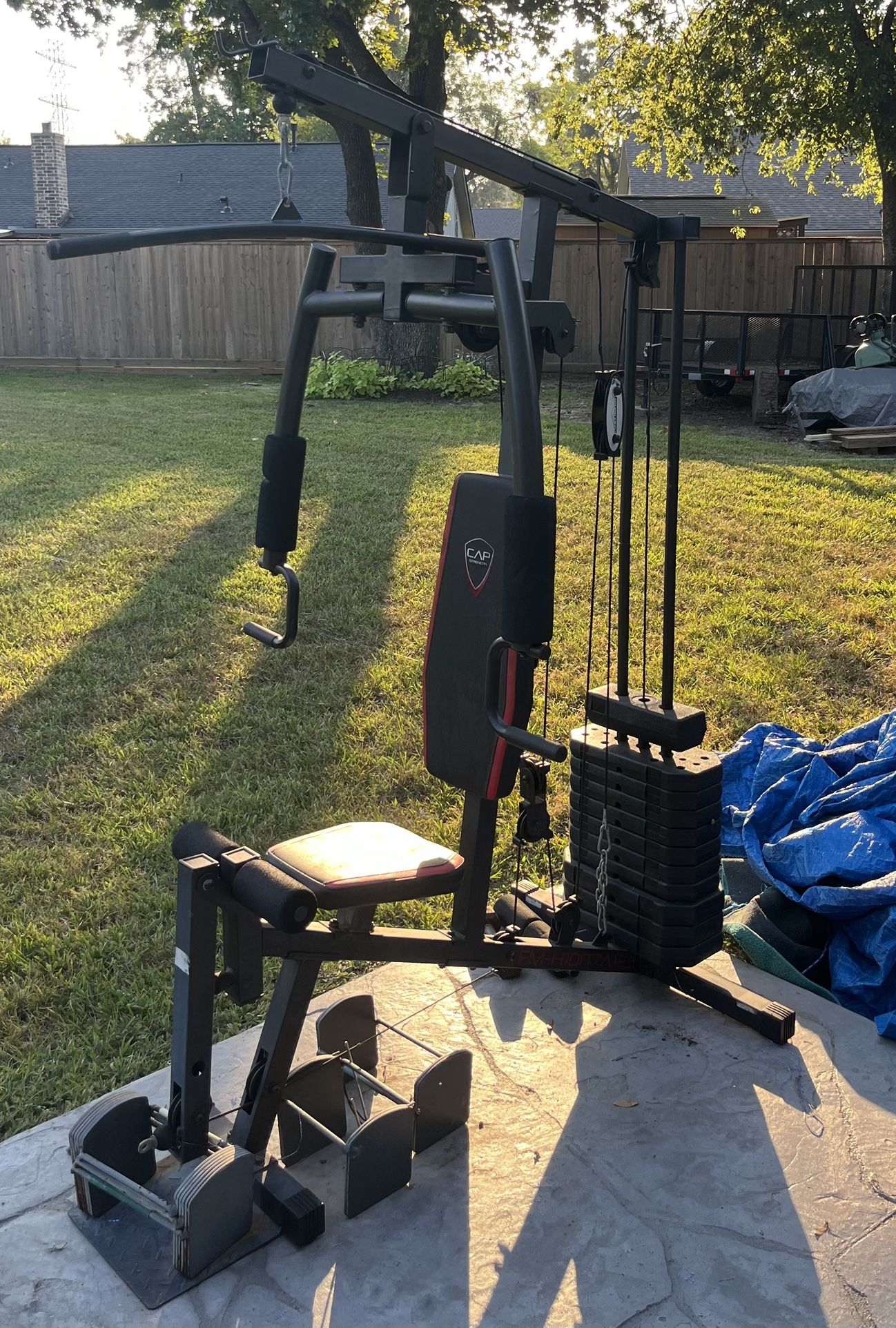 Mechanical Weight Set With Vertical Bench