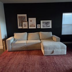 Fabric Couch With Chaise And Pull Out