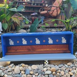 2ft Wooden DODGERS dugout